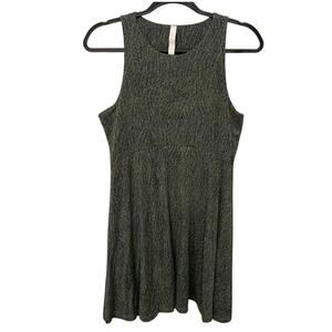 Athleta Santorini Thera Printed Dress Fit And Flare Racerback Green Size Medium